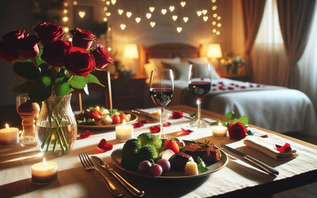 Romantične večerje in ljubezen v postelji